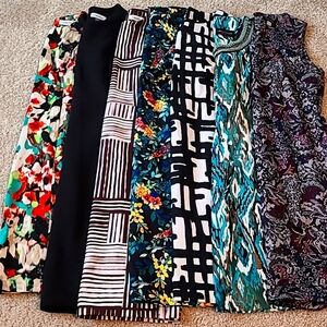 EUC Beautiful lot if 7 size 10 sheath dresses!